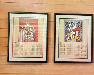 Professionally Framed and Matted Sadao Watanabe Calendars