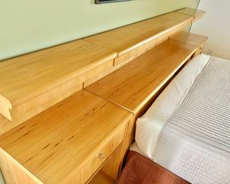 Jack Cartwright for Founders Mid Century Queen Size Headboard System