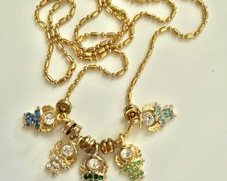 5 Angel Gold Tone Necklace 
