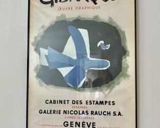 Georges Braque Oeuvre Graphique Framed Poster