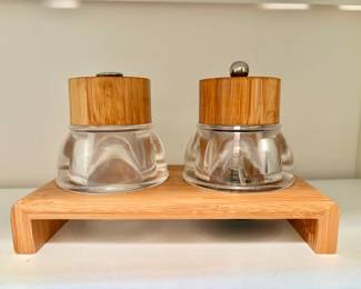 OLDE THOMPSON Salt & Pepper Mill Grinder Bamboo