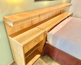 Jack Cartwright for Founders Mid Century Queen Size Headboard System
