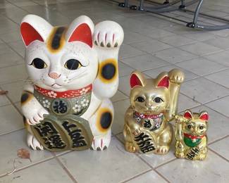KSG080 - Maneki-Necko Good Luck Cats (3)