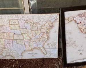 KSG066-Magnet Board Maps and Ship Painting