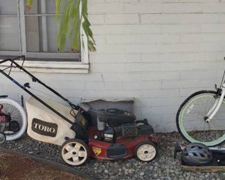 KSG087 Must Read: Two Bikes, Bike Accs And A Toro Lawnmower