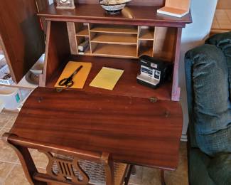 Vintage Secretary Desk & Chair