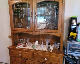 Leaded Glass China Cabinet