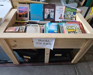 Books 25 cents each