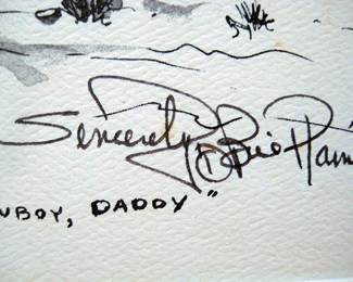 William Rains - Double Signature, dated 1977
