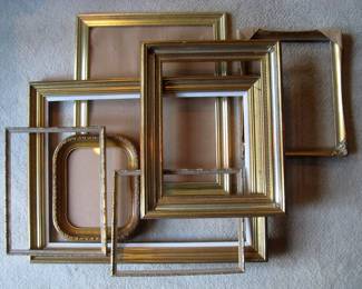 Misc. ornate picture frames.