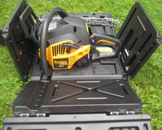 Poulan Pro Chainsaw in case, excellent condition.