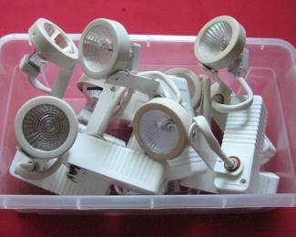 Assortment of track lightings.
