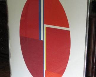 ILYA BOLOTOWSKY - 1980 Original Serigraph for the Lincoln Center Institute.  Size: 44 ¾ x 35 inches