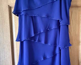 Patra purple ruffle dress size 14