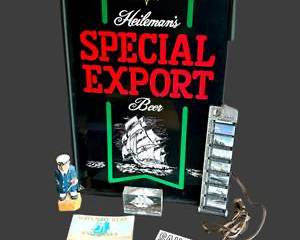  Heileman's Special Export Beer Sign, Vintage Bar Decor, Sailboat Themed Collectibles