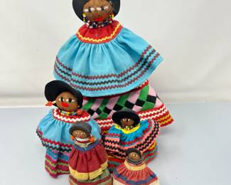 Vintage Native American Seminole Indian Dolls