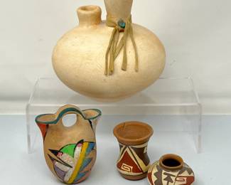 Colorful Southwestern Ceramic Pottery Set