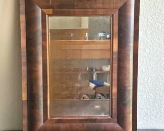  Antique Mirror in Heavy Wood Frame 19" x 25.5"