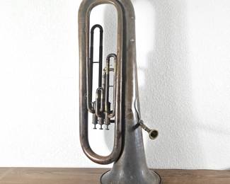 Antique A. Schmidt Cincinnati OH Rotary Valve Tuba Horn – Restoration or Display