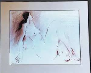  R.C. Gorman Lithograph- Framed 25 x 20.5 - Native American Art