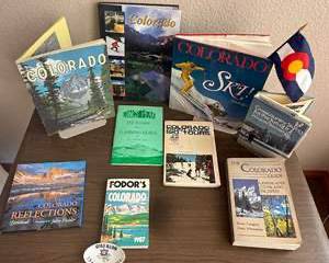 Colorado Travel Guides Collection Vintage Books Skiing Climbing Fodor's Reflections
