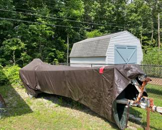 Bass Tracker boat- will have cover off at sale