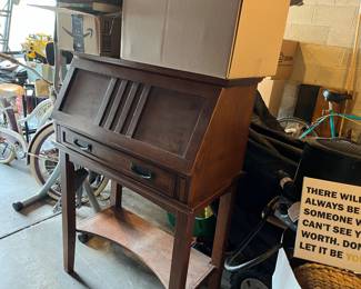 Oak secretary desk from Myers Furniture