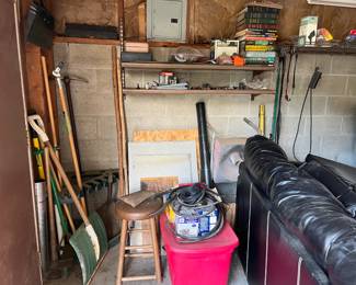 Hand tools, stool, couch