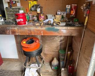 Stool, extension cord