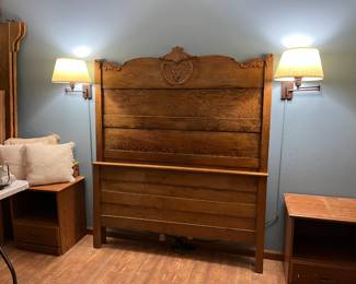 Oak full/double headboard