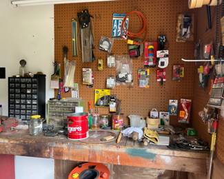 Garage workbench "stuff"