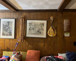 Dulcimer and mandolin, wall decor