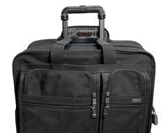 Black Soft Side Tumi Briefcase Luggage on Wheels