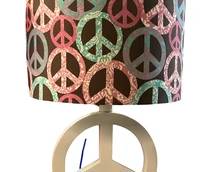 Peace Sign Table Lamp.