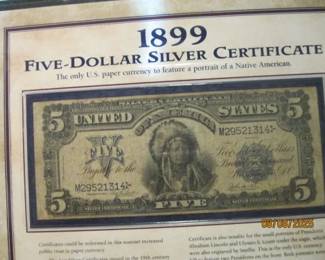 119K 1899 $5 SILVER CERTIFICATE