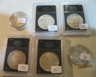 71 76 PEACE DOLLARS