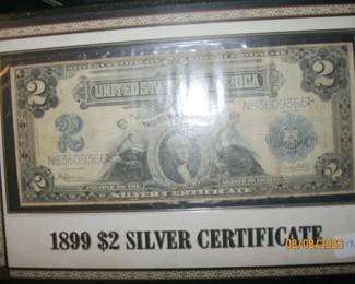 119B 1899 $2 SILVER CERTIFICATE