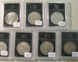 77 83 PEACE DOLLARS