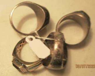 136 STERLING RINGS