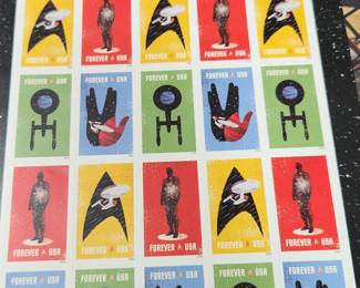 Sheet of stamps