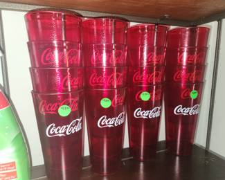 New Coca Cola Glasses plastic