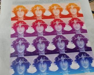 Sheet of stamps
