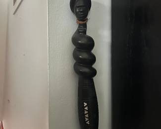 Carved African Ceremonial Fork