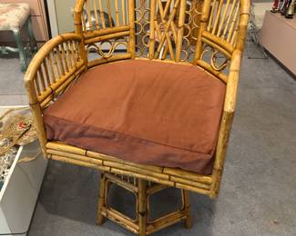 Bamboo Swivel Chair