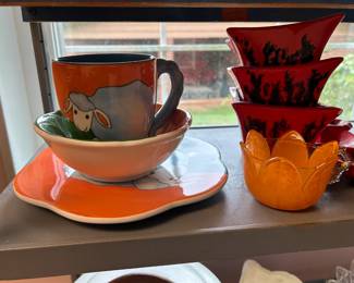 Animal print dishes