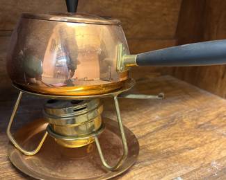 Brass Fondue Pot