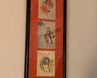 Framed French Dancing Art Images