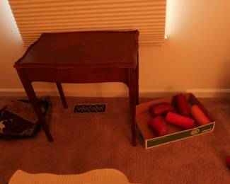 small wood table