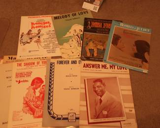 assorted sheet music