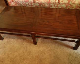 coffee table that matches lamp tables It is 56" x 24".
